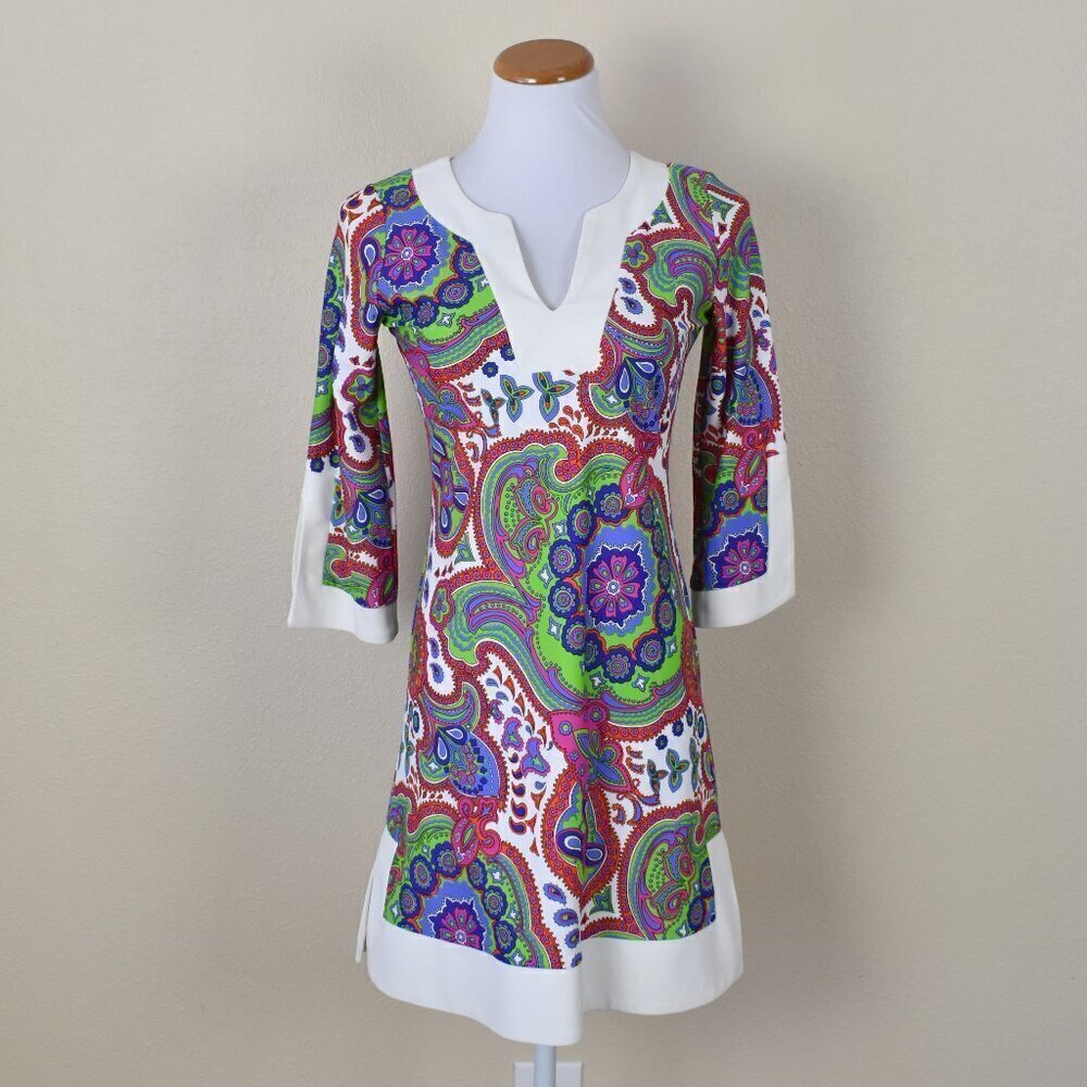Jude Connally HOLLY Paisley Floral Tunic Dress - XS
